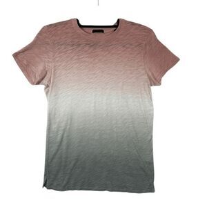 ATM Anthony Thomas Melillo Schoolboy Ombre Slub Tee Rose Cream Sage Size Small